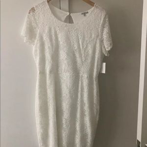 White lace dress